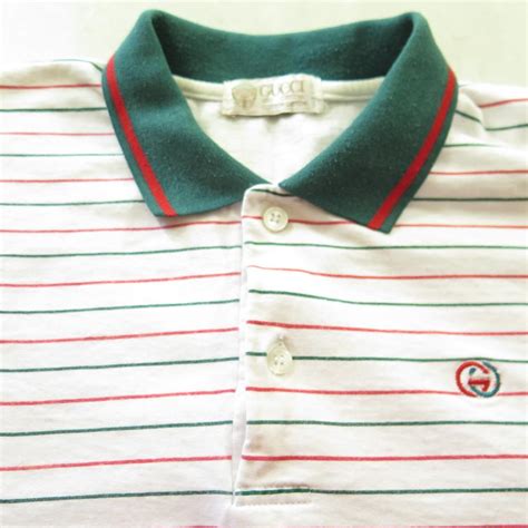 gucci shirt green stripe|gucci golf t shirt price.